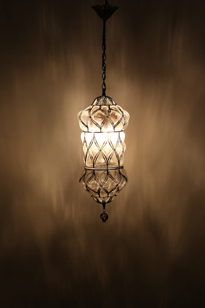 Filigree Blown Hanging Lamp Model 3